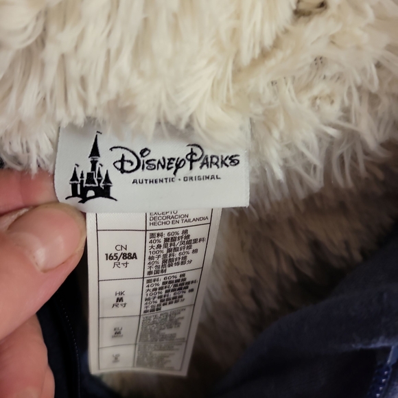 Disney 55th Anniversary Zippered Navy Hoodie with Fleece Lining- Women Sz Small, - Picture 5 of 7